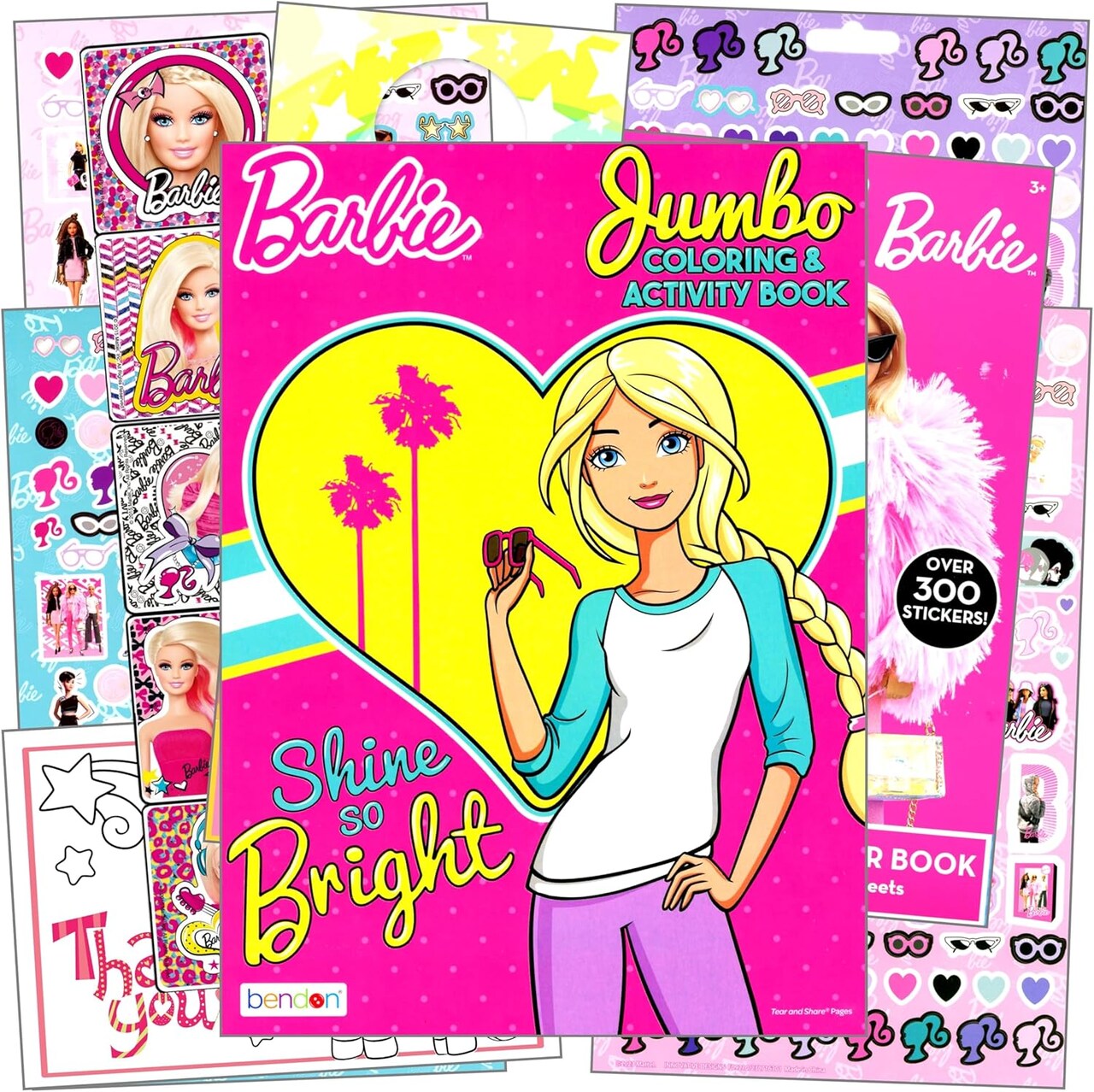 Barbie Sticker Activity Set Includes Barbie Stickers, Barbie Coloring Book